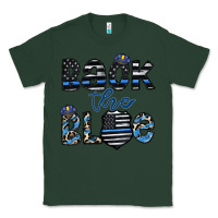 Sports Green back the blue1 Classic Tee - CowhideDigitalArt