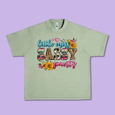 Western Little Miss Sassy Pants Urban Heavy Tee Designed By Zillion Design Studio