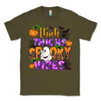 Army Green thick thighs spooky vibes Classic Tee - AdoDesignShop