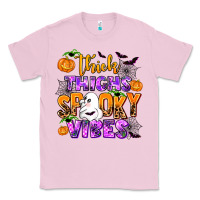Bubblegum Pink thick thighs spooky vibes Classic Tee - AdoDesignShop