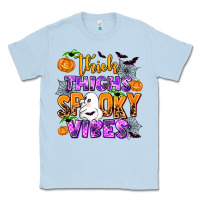 Dusty Blue thick thighs spooky vibes Classic Tee - AdoDesignShop