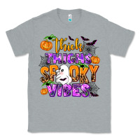 Heather Grey thick thighs spooky vibes Classic Tee - AdoDesignShop