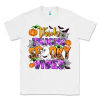 White thick thighs spooky vibes Classic Tee - AdoDesignShop