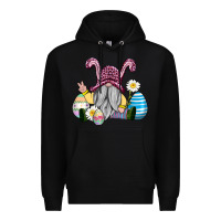 Black easter gnome with eggs Premium Hoodie - AdoDesignShop