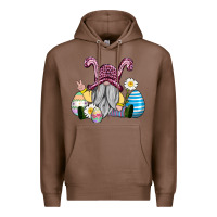 Chestnut easter gnome with eggs Premium Hoodie - AdoDesignShop