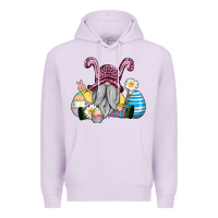 Lilac easter gnome with eggs Premium Hoodie - AdoDesignShop