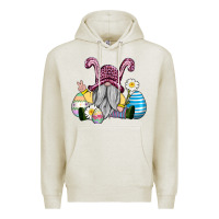 Oatmeal Heather easter gnome with eggs Premium Hoodie - AdoDesignShop