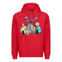 Red easter gnome with eggs Premium Hoodie - AdoDesignShop