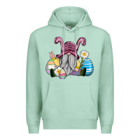 Seafoam easter gnome with eggs Premium Hoodie - AdoDesignShop