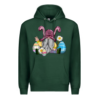 Sports Green easter gnome with eggs Premium Hoodie - AdoDesignShop
