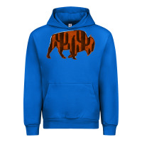 Cobalt Red Cactus Bison Silhouette Urban Hoodie - Bettercallsaul