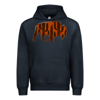Navy Red Cactus Bison Silhouette Urban Hoodie - Bettercallsaul