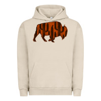 Pigment French Oak Red Cactus Bison Silhouette Urban Hoodie - Bettercallsaul