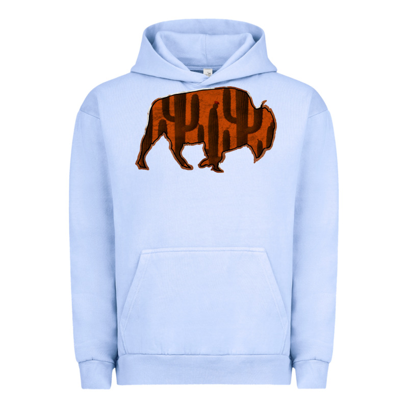 Red Cactus Bison Silhouette Urban Hoodie by Bettercallsaul | Teevron