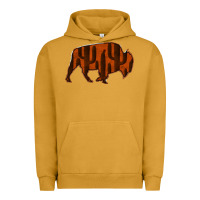 Pigment Peanut Butter Red Cactus Bison Silhouette Urban Hoodie - Bettercallsaul