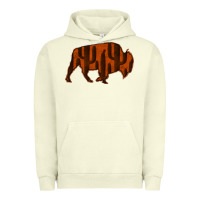 Pigment Pistachio Red Cactus Bison Silhouette Urban Hoodie - Bettercallsaul