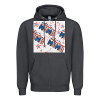 Smoke american mama seamless pattern Zipper Hoodie - BundleAndBundleShop
