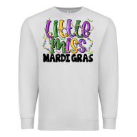 Little Miss Mardi Gras Premium Sweatshirt | Teevron