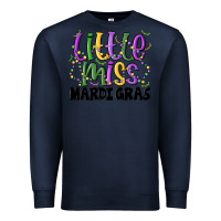 Navy little miss mardi gras Premium Sweatshirt - MaliasSmallBusiness