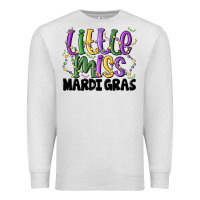 Oatmeal Heather little miss mardi gras Premium Sweatshirt - MaliasSmallBusiness