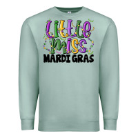 Seafoam little miss mardi gras Premium Sweatshirt - MaliasSmallBusiness