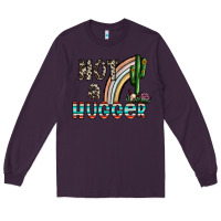 Plum not a hugger Long Sleeve Tee - CowhideDigitalArt