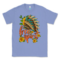 Colony Blue free spirit sunflower and indian headdress Classic Tee - HRA Design Shop