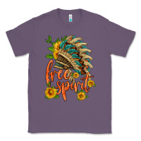 Lavender free spirit sunflower and indian headdress Classic Tee - HRA Design Shop