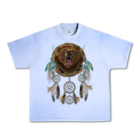 Grape Ice bear  native dreamcatcher Urban Heavy Tee - BarkalooDesign
