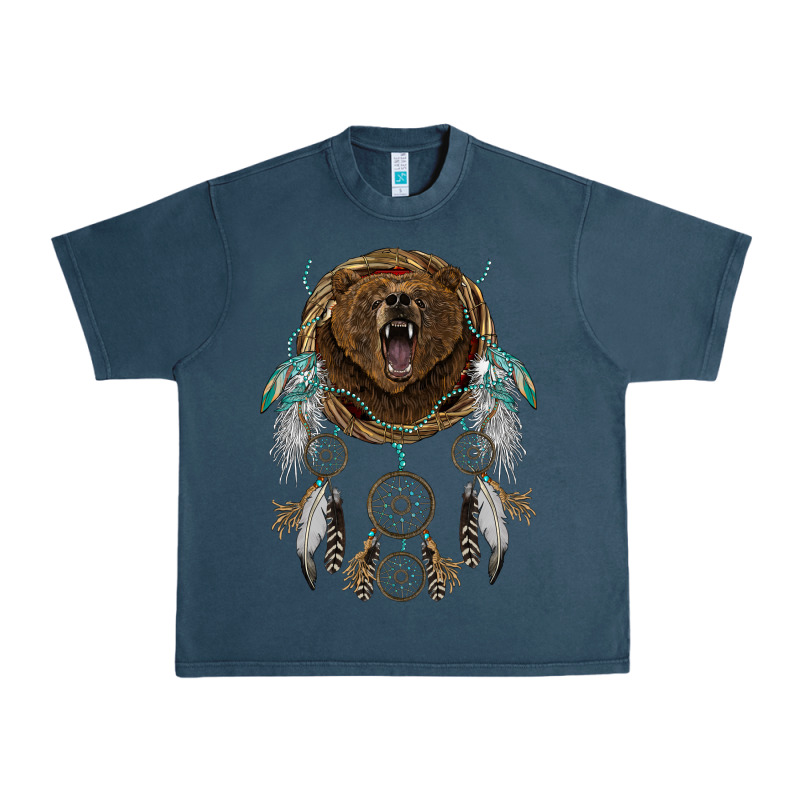 Bear  Native Dreamcatcher Urban Heavy Tee by BarkalooDesign | Teevron