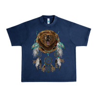Navy bear  native dreamcatcher Urban Heavy Tee - BarkalooDesign
