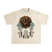 Sandshell bear  native dreamcatcher Urban Heavy Tee - BarkalooDesign