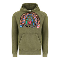 Vintage Olive nurse rainbow Vintage Hoodie - Zillion Design Studio