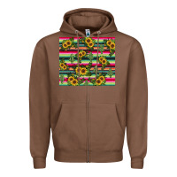 Chestnut sunflower cactus Zipper Hoodie - JahusDesignShop