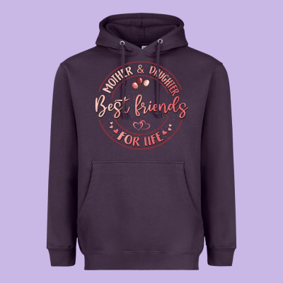 Mother And Daughter Best Friends For Life Heavyweight Hoodie Designed By Maliassmallbusiness