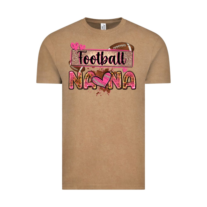 Football Nana With Leopard Vintage Tee by Zillion Design Studio | Teevron