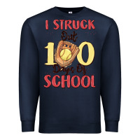 Navy i struck out 100 days of school Premium Sweatshirt - MaliasSmallBusiness