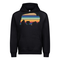 Black Aztec Bison Silhouette Urban Hoodie - Bettercallsaul