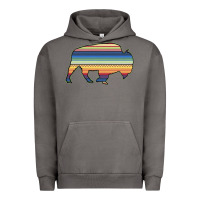 Pigment Tornado Aztec Bison Silhouette Urban Hoodie - Bettercallsaul