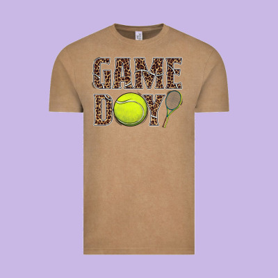 Tennis Game Day Vintage Tee Designed By Barkaloodesign