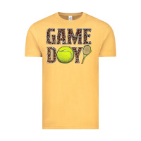 Vintage Mustard tennis game day Vintage Tee - BarkalooDesign
