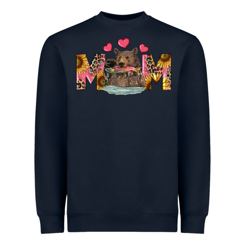 Mom Bear With Sunflowers Heavyweight Sweatshirt by RanaPortraitStore | Teevron