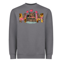 Storm mom bear with sunflowers Heavyweight Sweatshirt - RanaPortraitStore