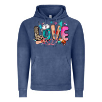Vintage Denim love nurse Vintage Hoodie - Zillion Design Studio