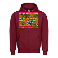 Burgundy pumpkin Zipper Hoodie - JahusDesignShop