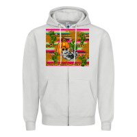 Dove Grey pumpkin Zipper Hoodie - JahusDesignShop
