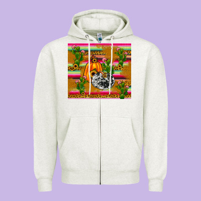 Pumpkin Zipper Hoodie Designed By Jahusdesignshop
