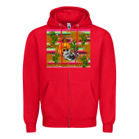 Red pumpkin Zipper Hoodie - JahusDesignShop