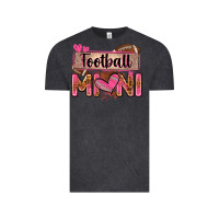 Vintage Black football mini with leopard Vintage Tee - Zillion Design Studio