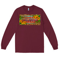 Burgundy Chingona license plate Long Sleeve Tee - HRA Design Shop